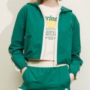 Prince Pickleball Women’s Wind Breaker With Hood EverGreen Size XXL NWT